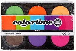 Creativ Company set de acuarelas colores extra 6 colores pintura