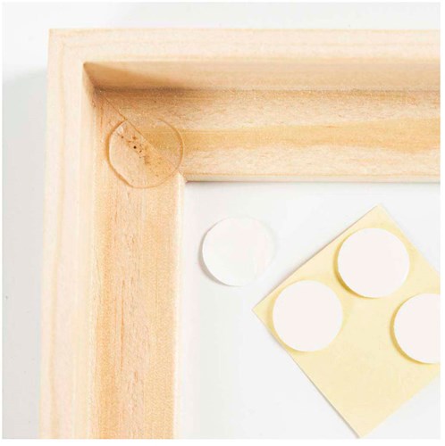 Creativ Company lienzo para pintar tensado con marco 15,8x15,8cm blanco-3