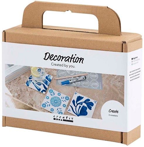 Creativ Company set creativo posavasos de porcelana para dibujar-3