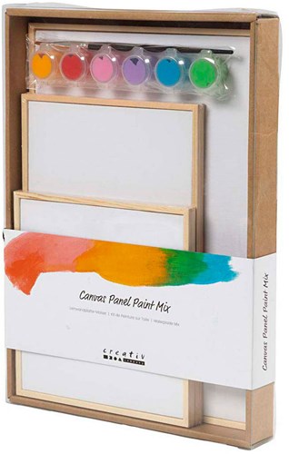 Creativ Company set de pintura en lienzo colorido para niños y adultos-3