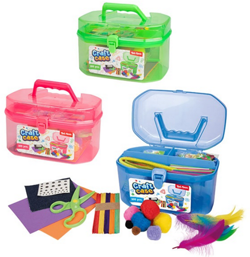 Toi-Toys set de manualidades caja creativa 200 piezas con estuche