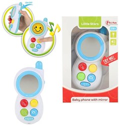 Teléfono para bebés + espejo Little Stars 72965A