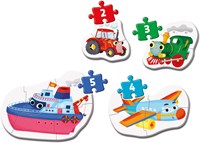Clementoni puzzle medios de transporte 3-6-9-12 piezas cartón-2