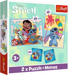 Puzzle Stitch set 3-en-1 rompecabezas y juego de memoria para niños