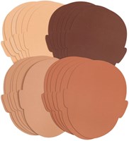 Colorations set creativo formas de cara cartón 24 piezas multicultural