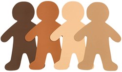 Colorations - Colours Like Me Grote Mensen Vormen, Set van 24 (4 Kleuren)