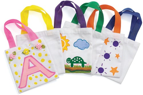 Colorations bolsas mini de lona para manualidades 24 uds bolsa infantil