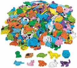 Colorations - Favoriete Dieren Foam Vormen, 500st.