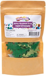 Colorations - Foamstickers Glitter Bloemen, 120st.