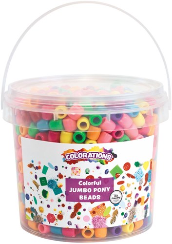 Colorations - Gekleurde Grote Rijgkralen in Emmer, 680 gram-2
