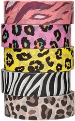 Colorations Washi Tape patrones animales 5 rollos decoración 5 metros