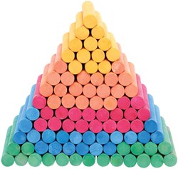 Colorations - Gekleurd Stofloos Krijt, 100st.