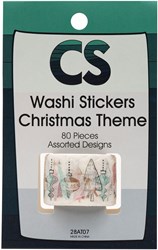 Colorations Washi Stickers set de manualidades navideñas - 80 pegatinas - decoración