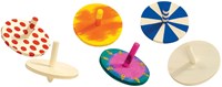 Colorations peonzas de madera set - 24 piezas juguete creativo para niños-3