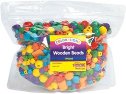 Colorations - Heldere Houten Kralen, 450 gram