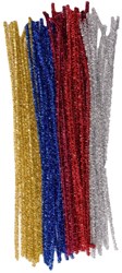 Colorations set de limpiapipas con purpurina - 50 piezas colores variados
