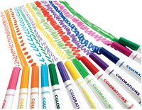 Colorations rotuladores gruesos lavables set - 256 piezas, 16 colores-2