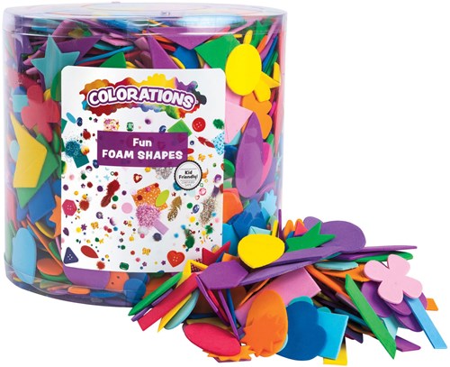 Colorations cubo de formas de espuma 227g multicolor creativo niños-2