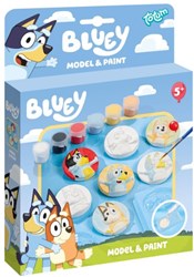 Totum Bluey set creativo figuras de yeso para moldear y pintar