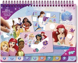 Totum Disney Princess libro de pegatinas - libro de actividades educativo con páginas para colorear