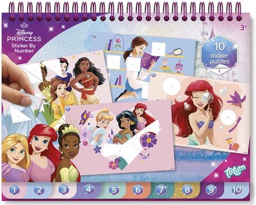 Totum Disney Princess libro de pegatinas - libro de actividades educativo con páginas para colorear