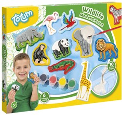 Set de escayola y pintura Totum Wildlife 025769