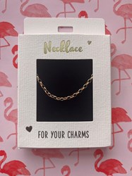 Depesche collar joyería eslabón mediano plateado 47cm regalo