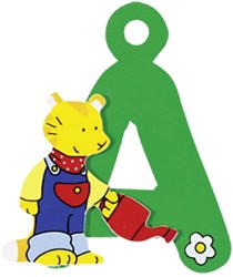 Goki letra de madera Å - decoración para pared de habitación infantil