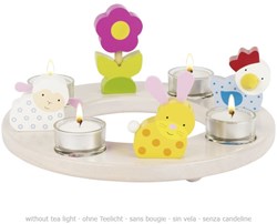 Goki portavelas - aro decorativo para Pascua y Navidad