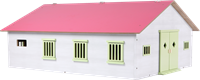 Kids GLOBE establo de caballos juguete rosa con 7 boxes escala 1:24-3