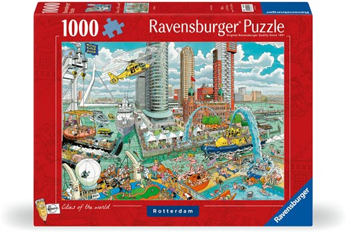 Ravensburger puzzle Fleroux Rotterdam - puzzle 1000 piezas dibujo cartoon