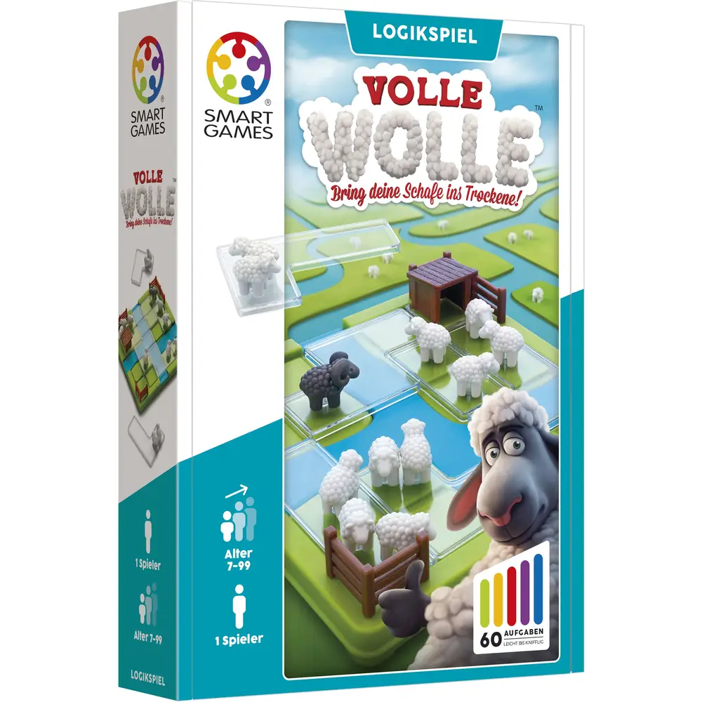 Smart Games juego de lógica Volle Wolle para niños a partir de 7 años