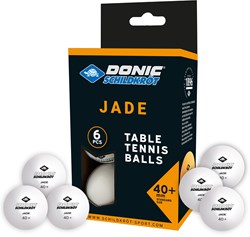 Schildkröt pelotas de tenis de mesa Jade blancas 6 unidades calidad Poly 40+