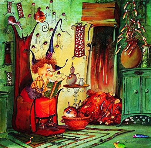 Grafika rompecabezas bruja 1000 piezas juego de puzzle