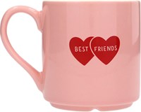 Depesche taza de porcelana Best Friends 300ml con lámina dorada y diseño-3
