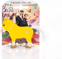 Lilu potro unicornio madera amarillo - figura juguete FSC mágica-2