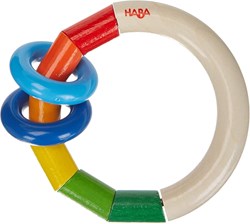 Haba sonajero de madera Kringelringel - juguete bebé colorido