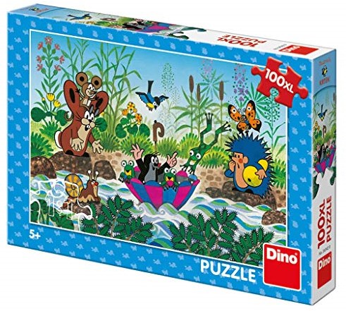 Dino puzzle animales La Pequeña Topo 100 piezas XXL cartón niños