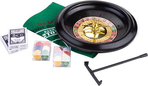 Roulette Black Jack set juego de casino 30 cm completo con tapete