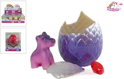 Van Manen huevo juguete unicornio con unicornio que crece y diamante - 8cm