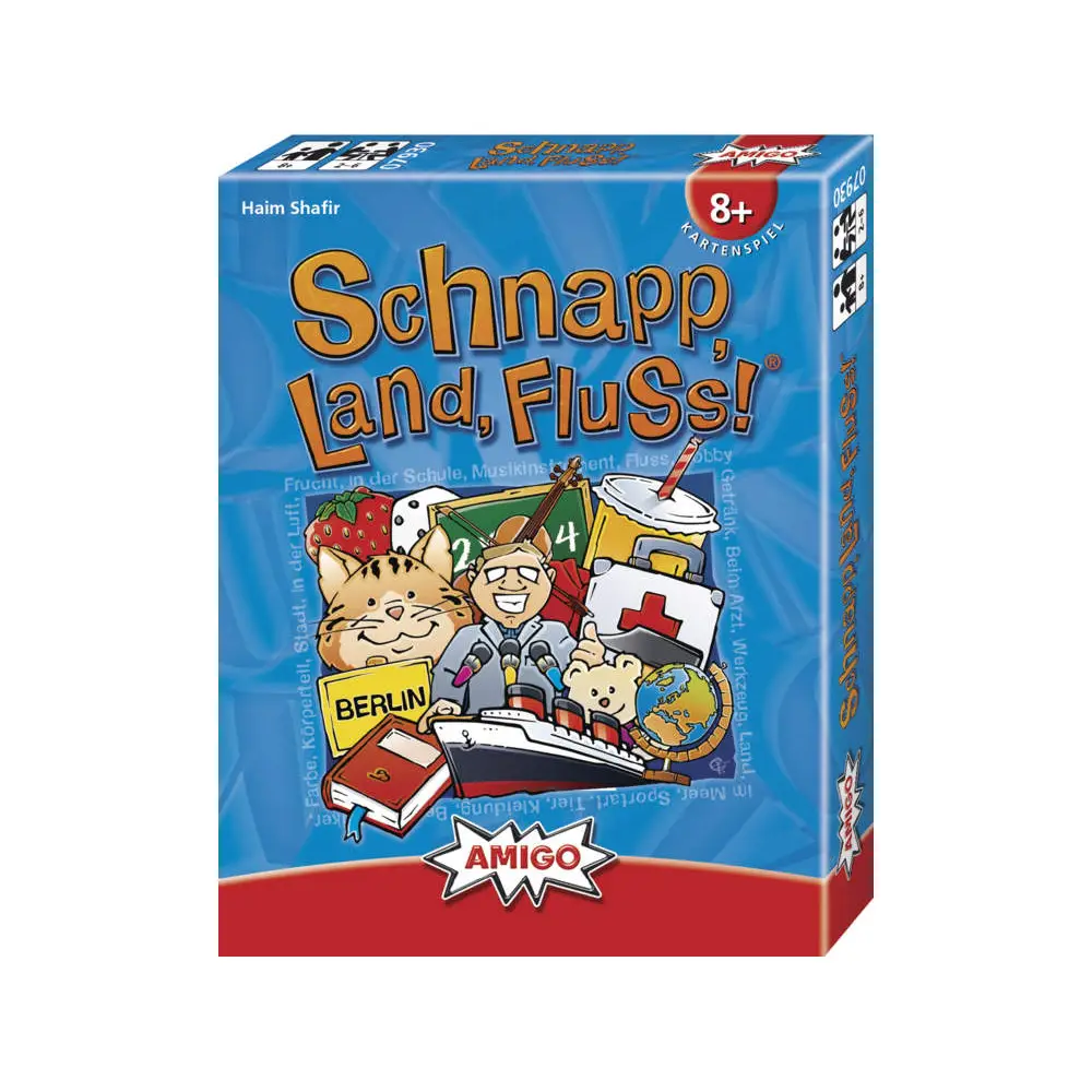 Amigo juego de cartas Schnapp, Land, Fluss! juego educativo para niños