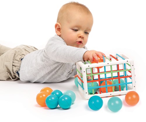 Ludi cubo de actividades juguete motriz aprendizaje sensorial bebé-3