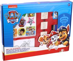 Paw Patrol caja de sellos creativa maxi 22 piezas juguete azul