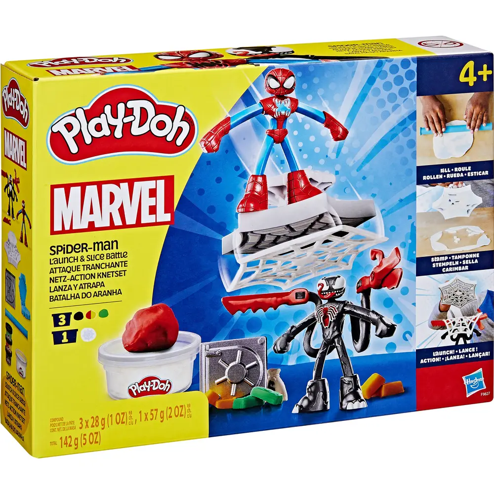 Hasbro Play-Doh Spider-Man set de juego - plastilina Marvel - incluye Venom