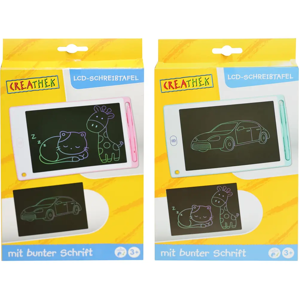 Creathek tableta de escritura LCD - pizarra colorida para niños