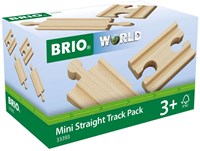 Brio Vías rectas cortas - Mini Straight Track pack - 33393 - Expansión tren