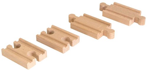 Brio Vías rectas cortas - Mini Straight Track pack - 33393 - Expansión tren-2