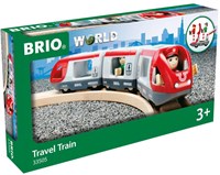 Brio tren de juguete - Tren de pasajeros rojo 33505 set de tren de madera