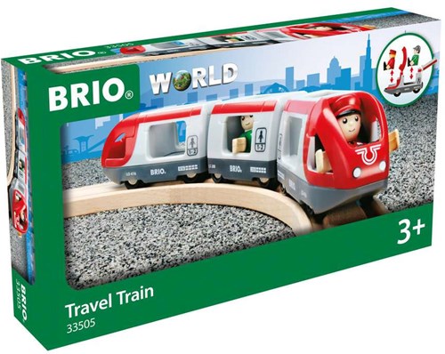 Brio tren de juguete - Tren de pasajeros rojo 33505 set de tren de madera