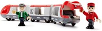 Brio tren de juguete - Tren de pasajeros rojo 33505 set de tren de madera-3